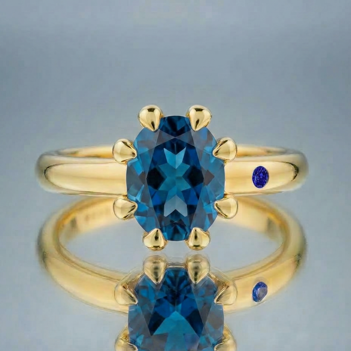BLUE LONDON TOPAZ RING