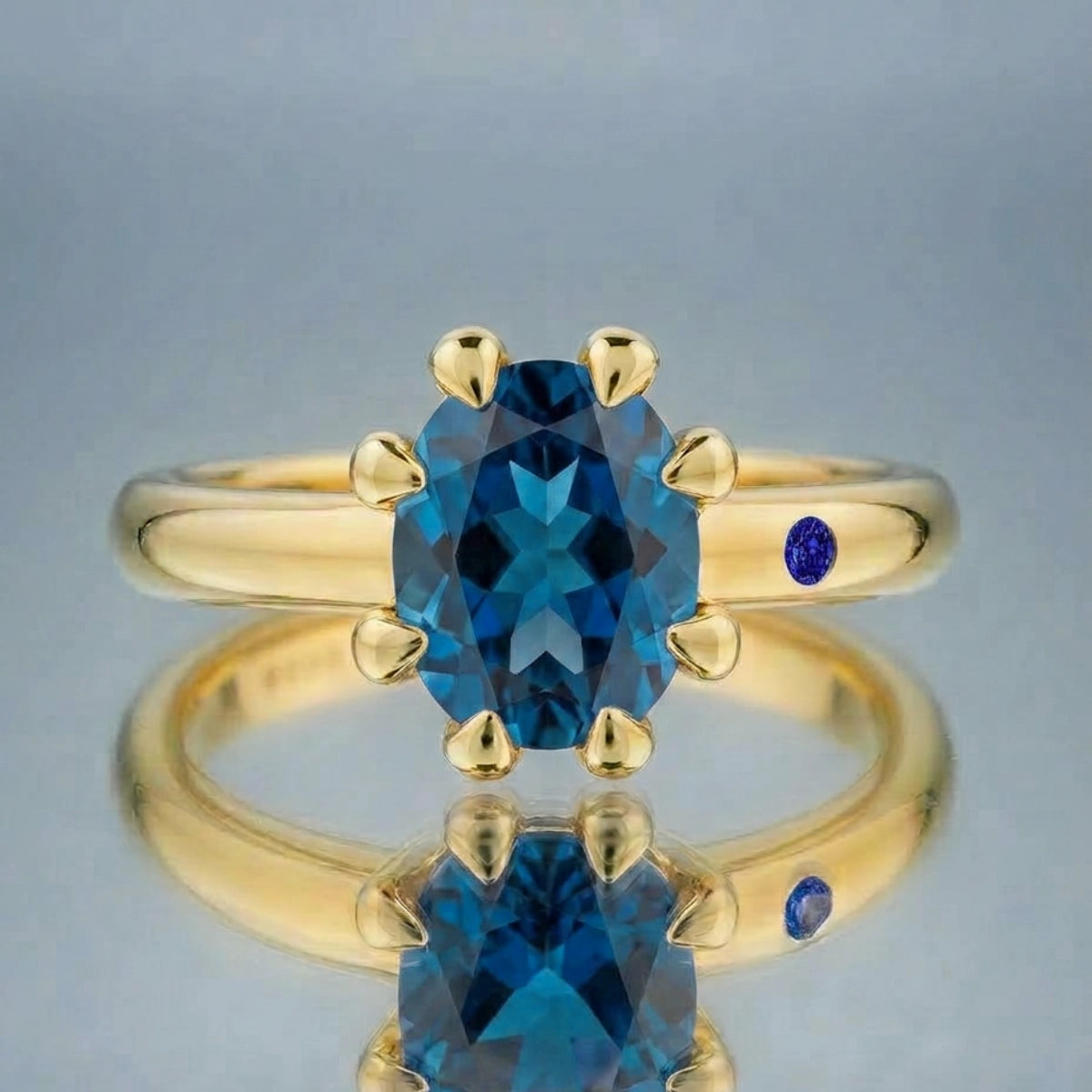 BLUE LONDON TOPAZ RING