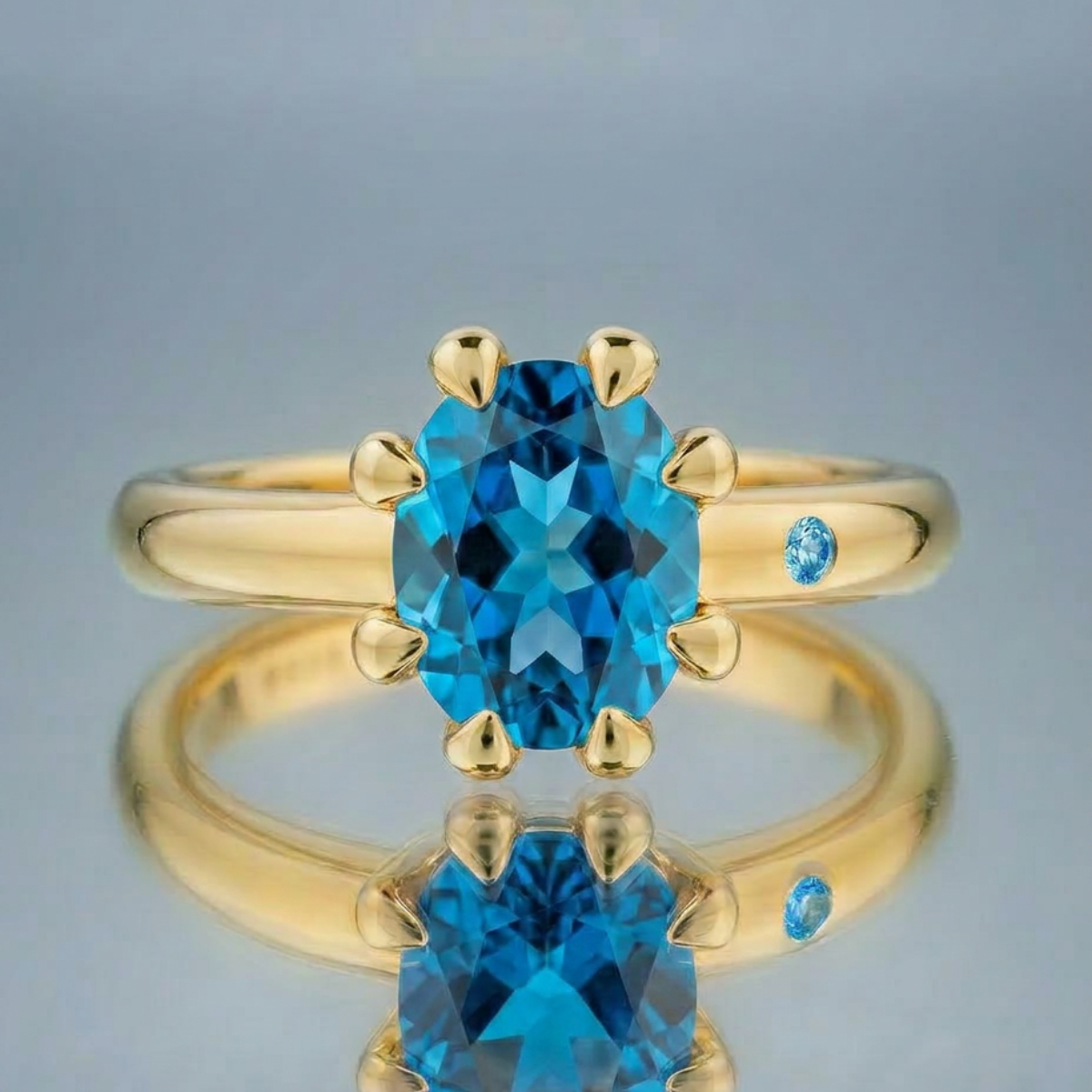 SWISS BLUE TOPAZ RING