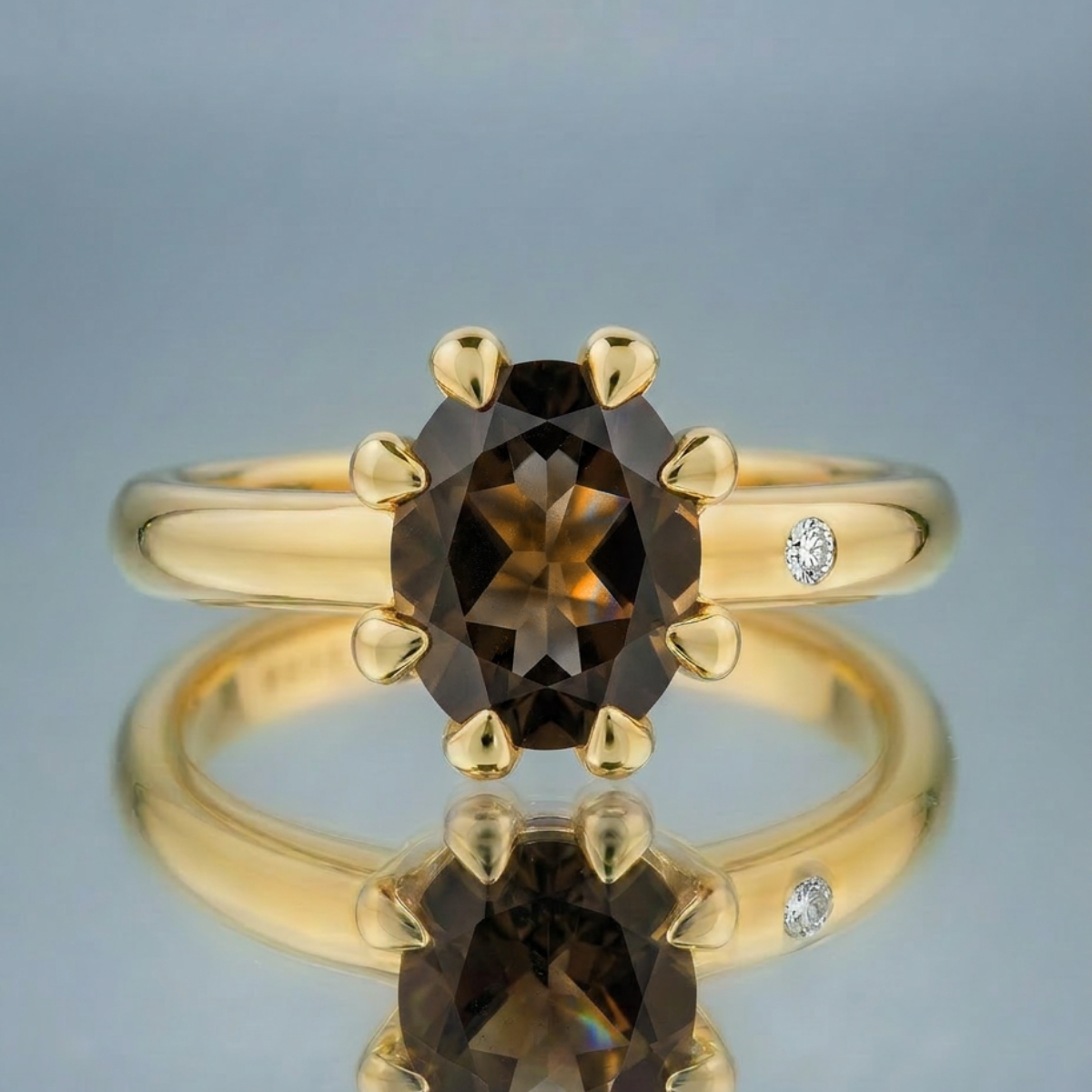FUMÉ QUARTZ RING