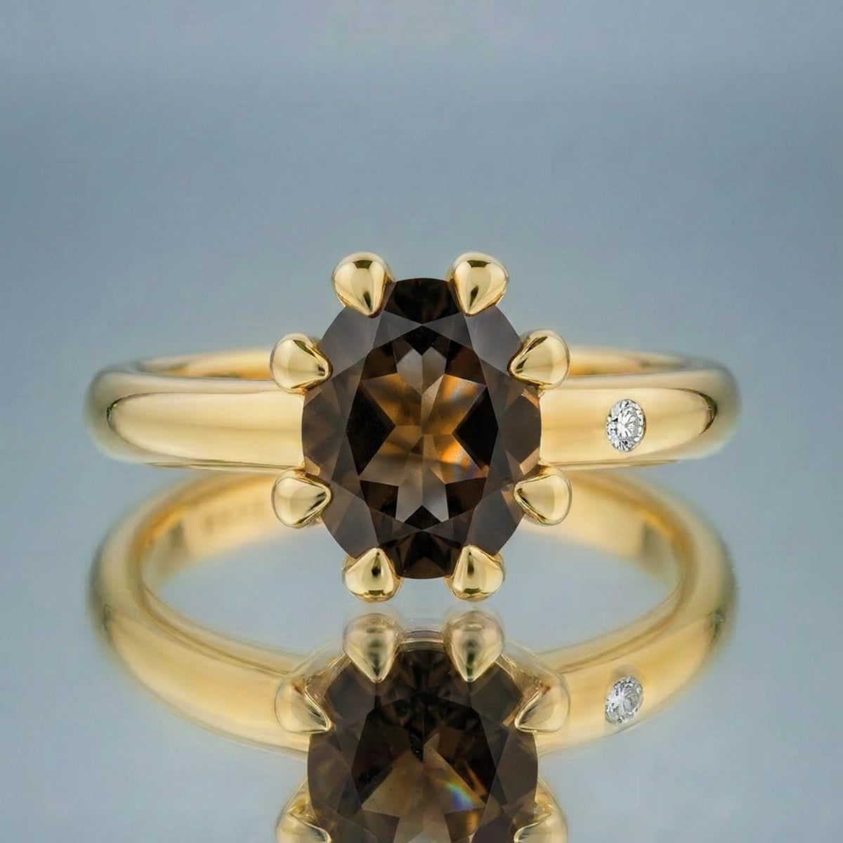 FUMÉ QUARTZ RING