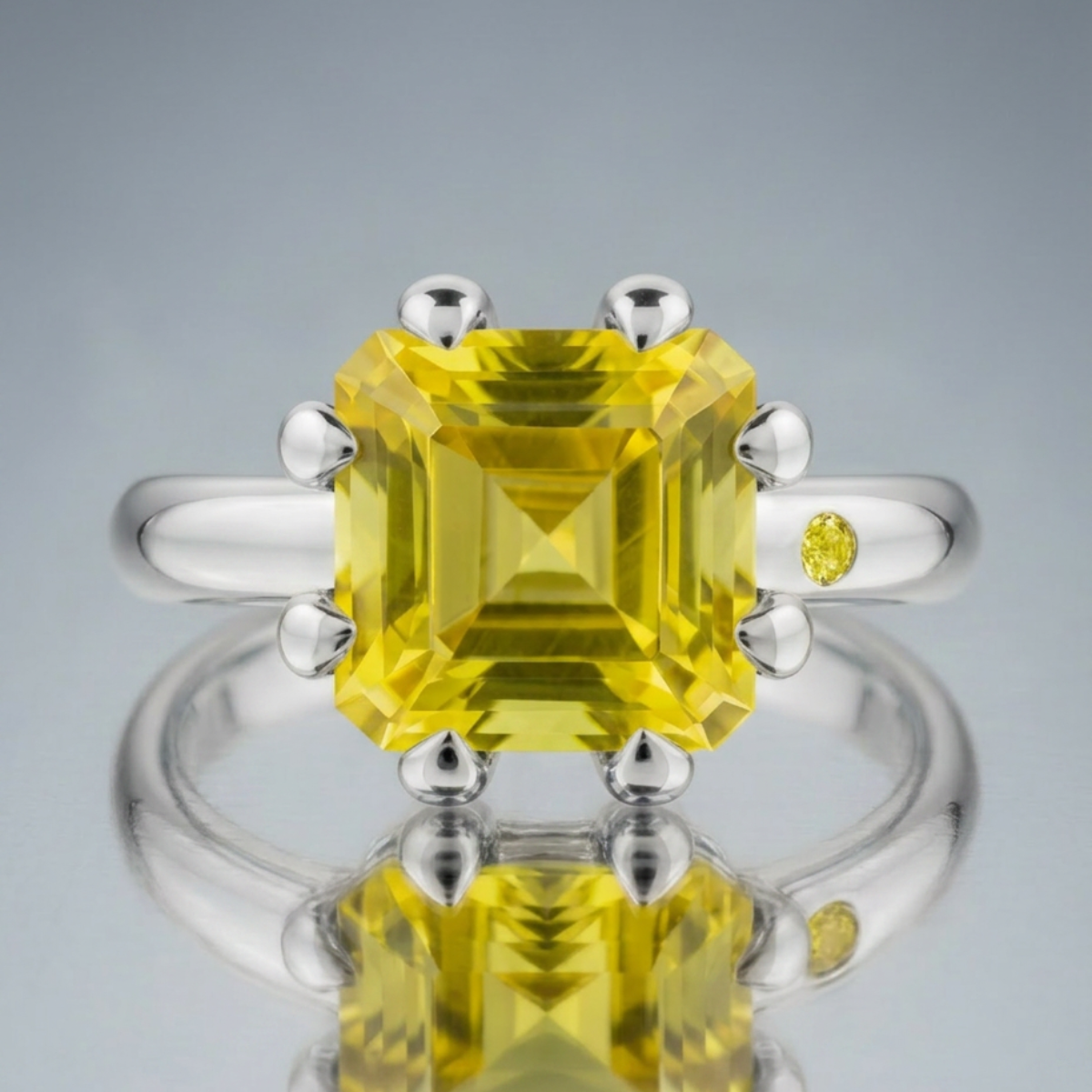 LEMON QUARTZ RING