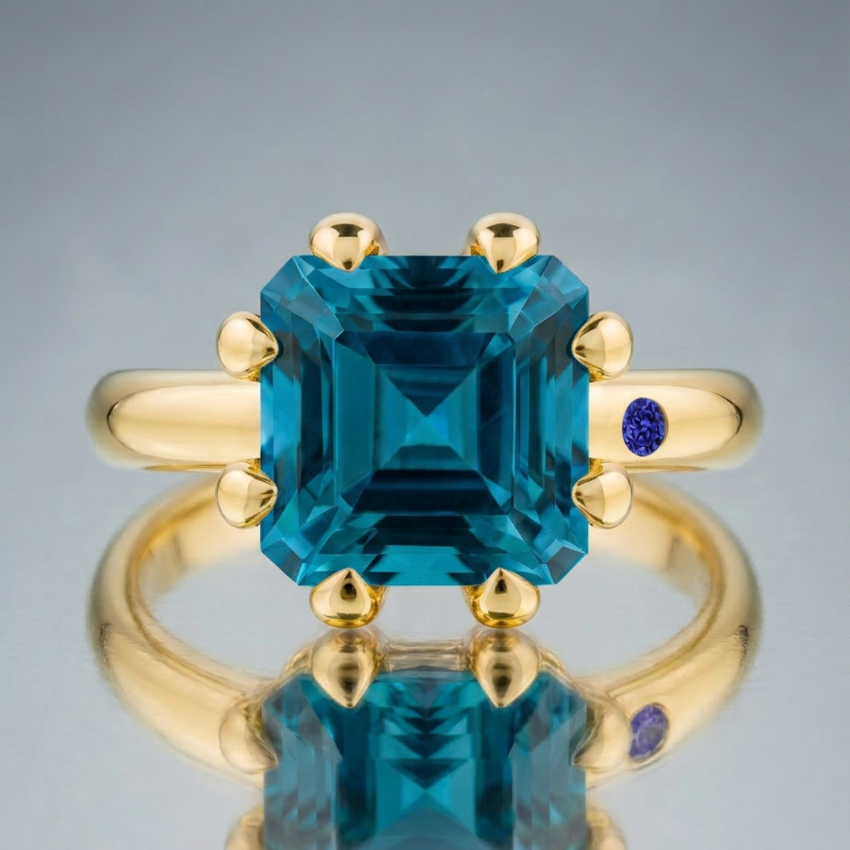 BLUE LONDON TOPAZ RING