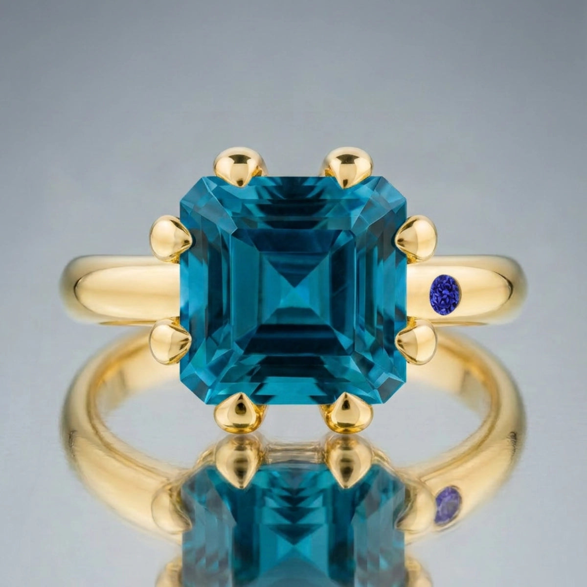 BLUE LONDON TOPAZ RING
