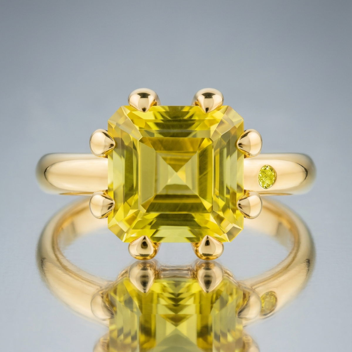 LEMON QUARTZ RING