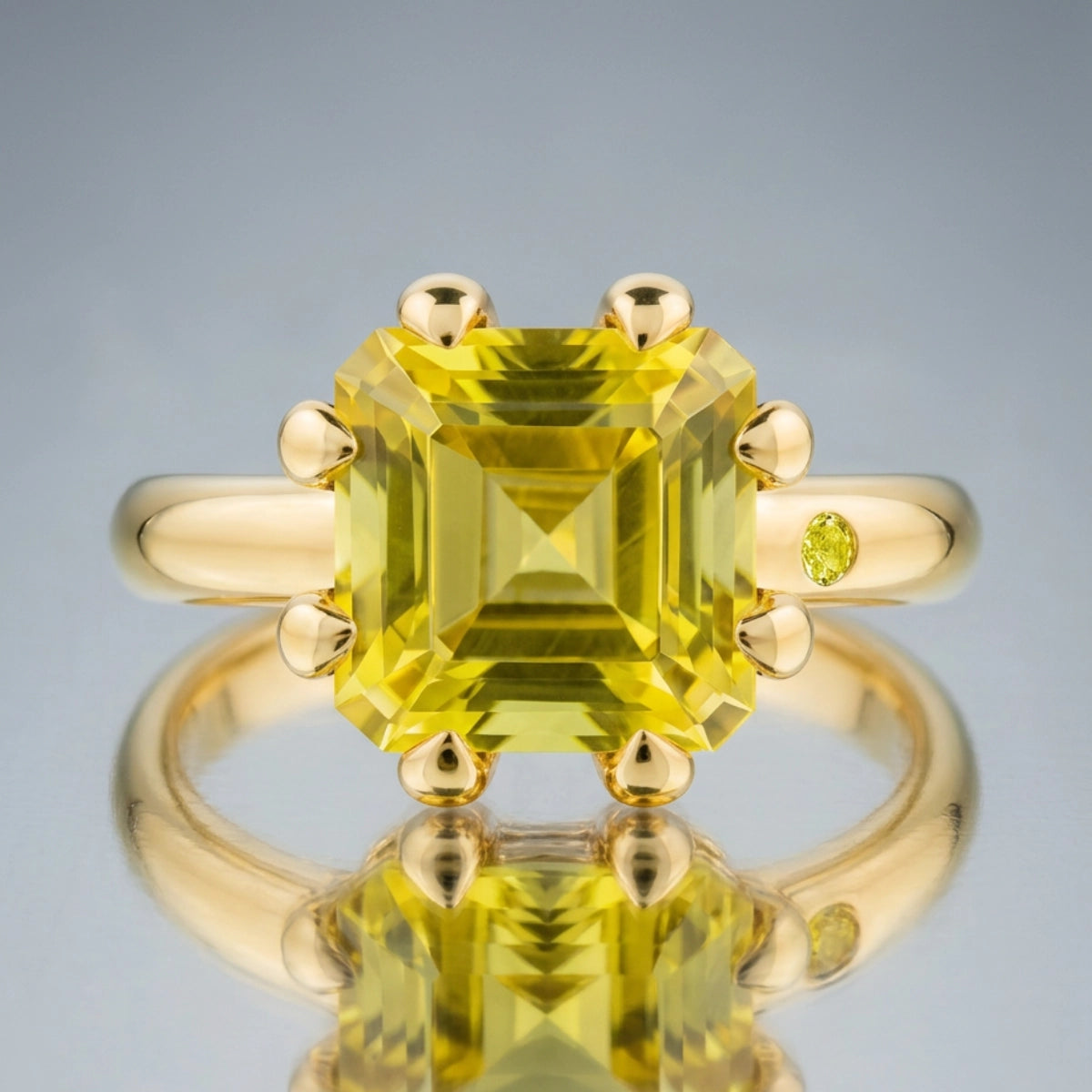 LEMON QUARTZ RING