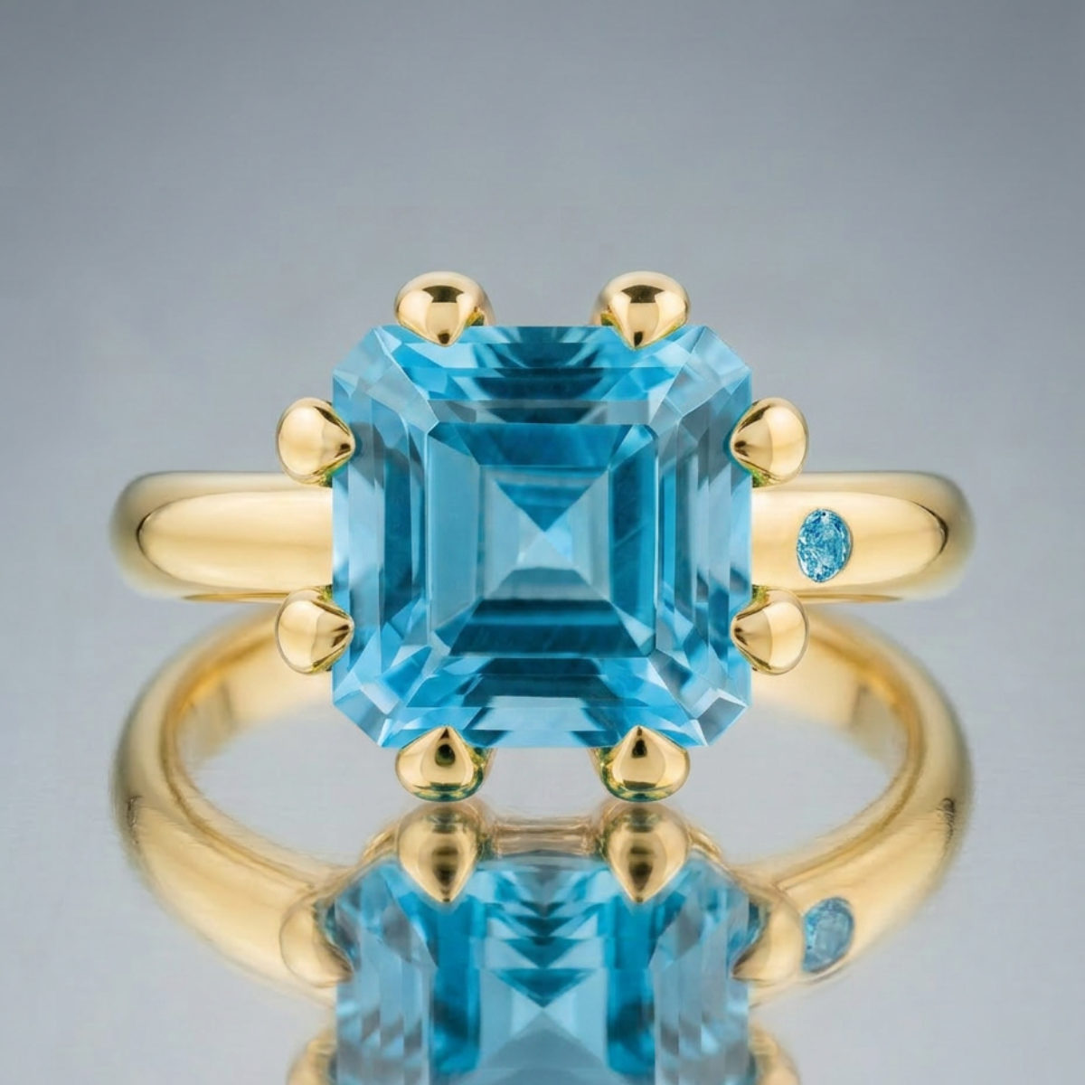 SWISS BLUE TOPAZ RING