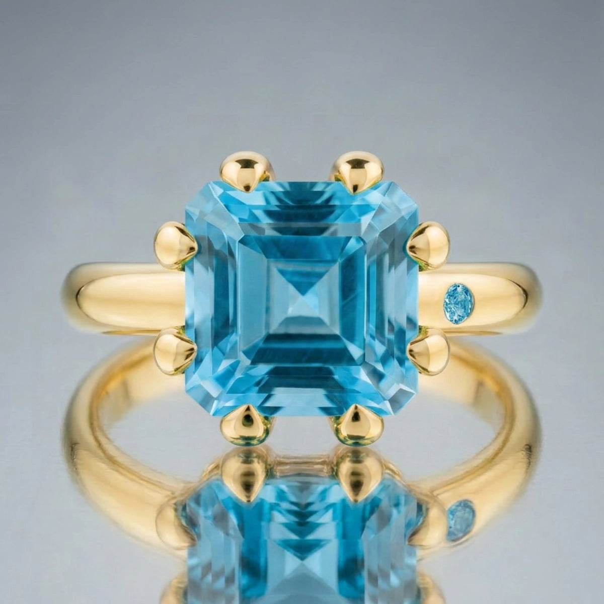 SWISS BLUE TOPAZ RING
