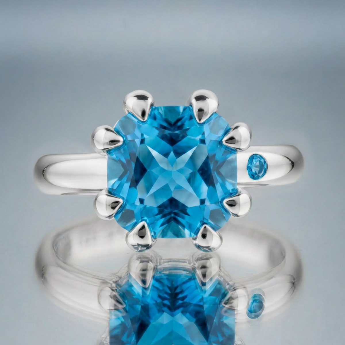 SWISS BLUE TOPAZ RING