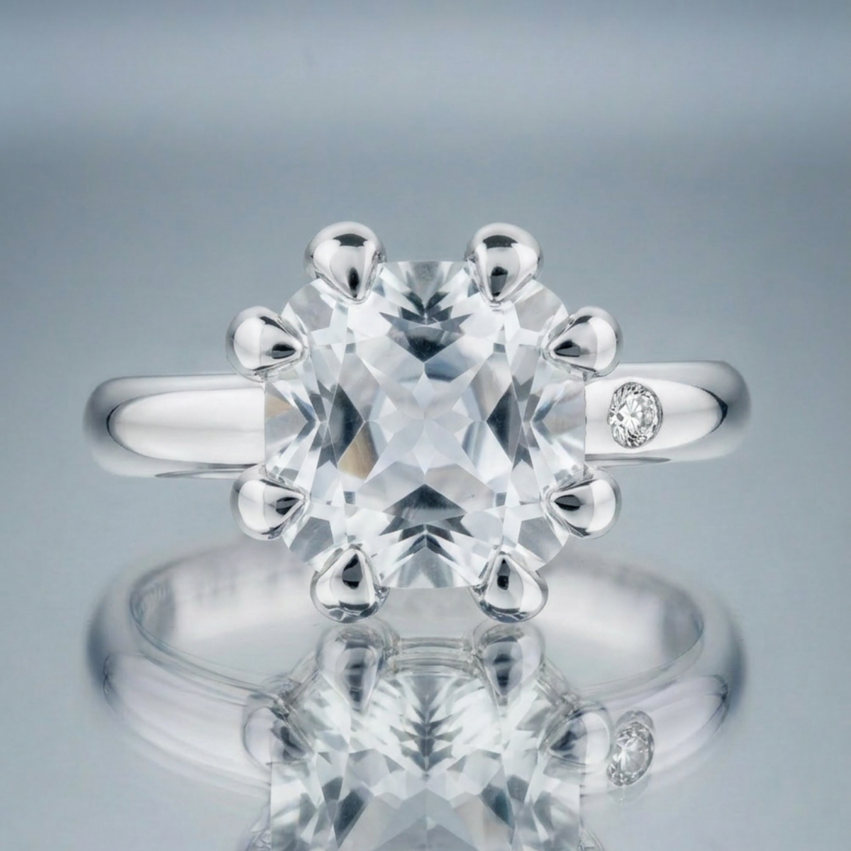 WHITE TOPAZ RING