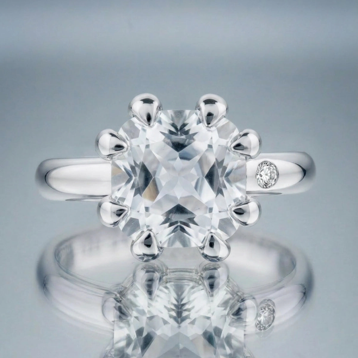 WHITE TOPAZ RING