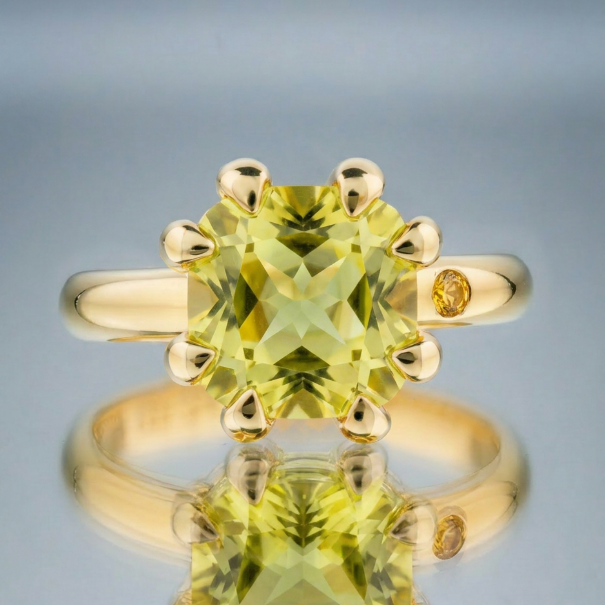 LEMON QUARTZ RING