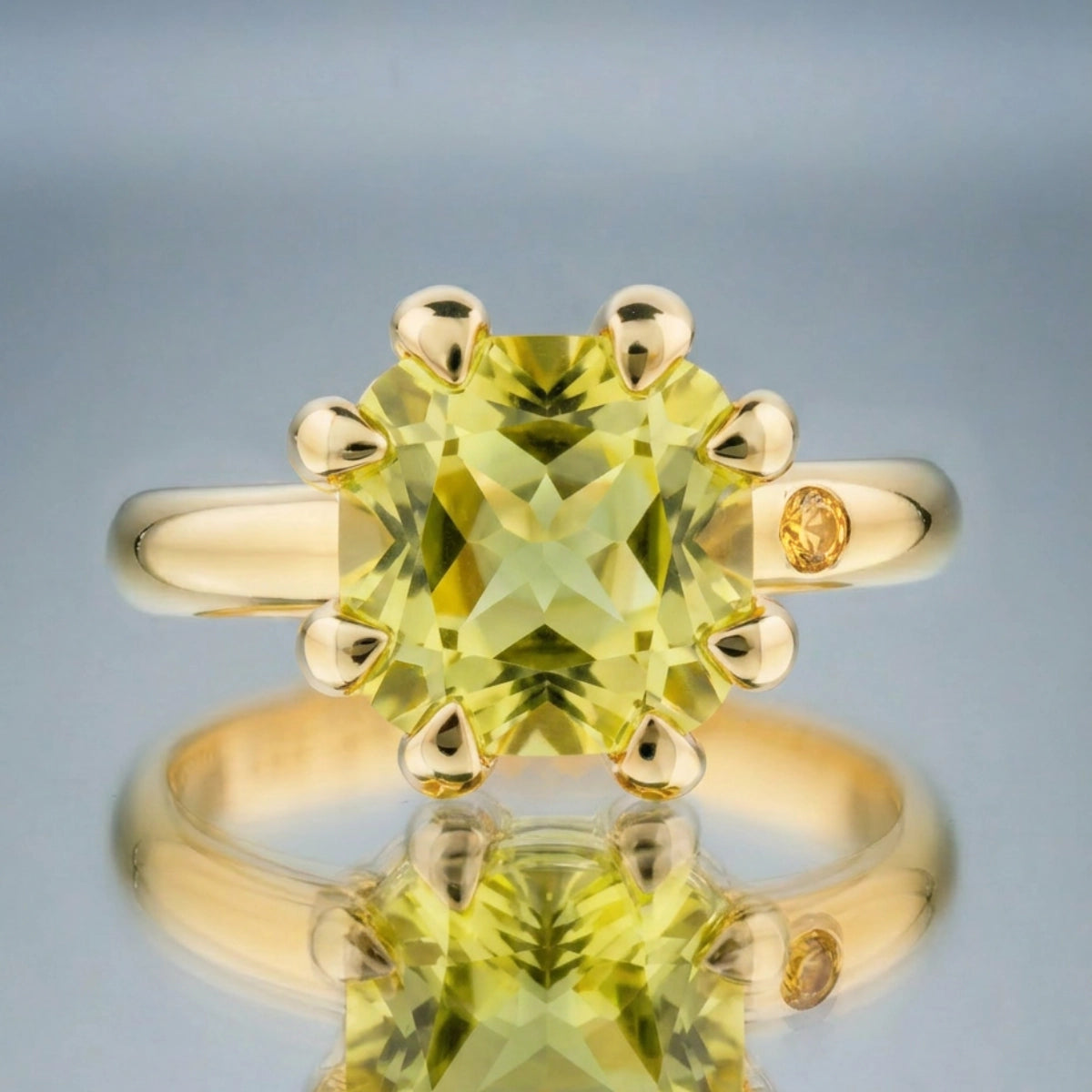 LEMON QUARTZ RING