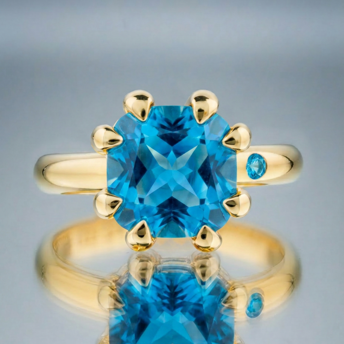 SWISS BLUE TOPAZ RING