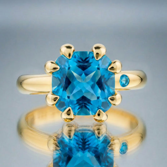 SWISS BLUE TOPAZ RING