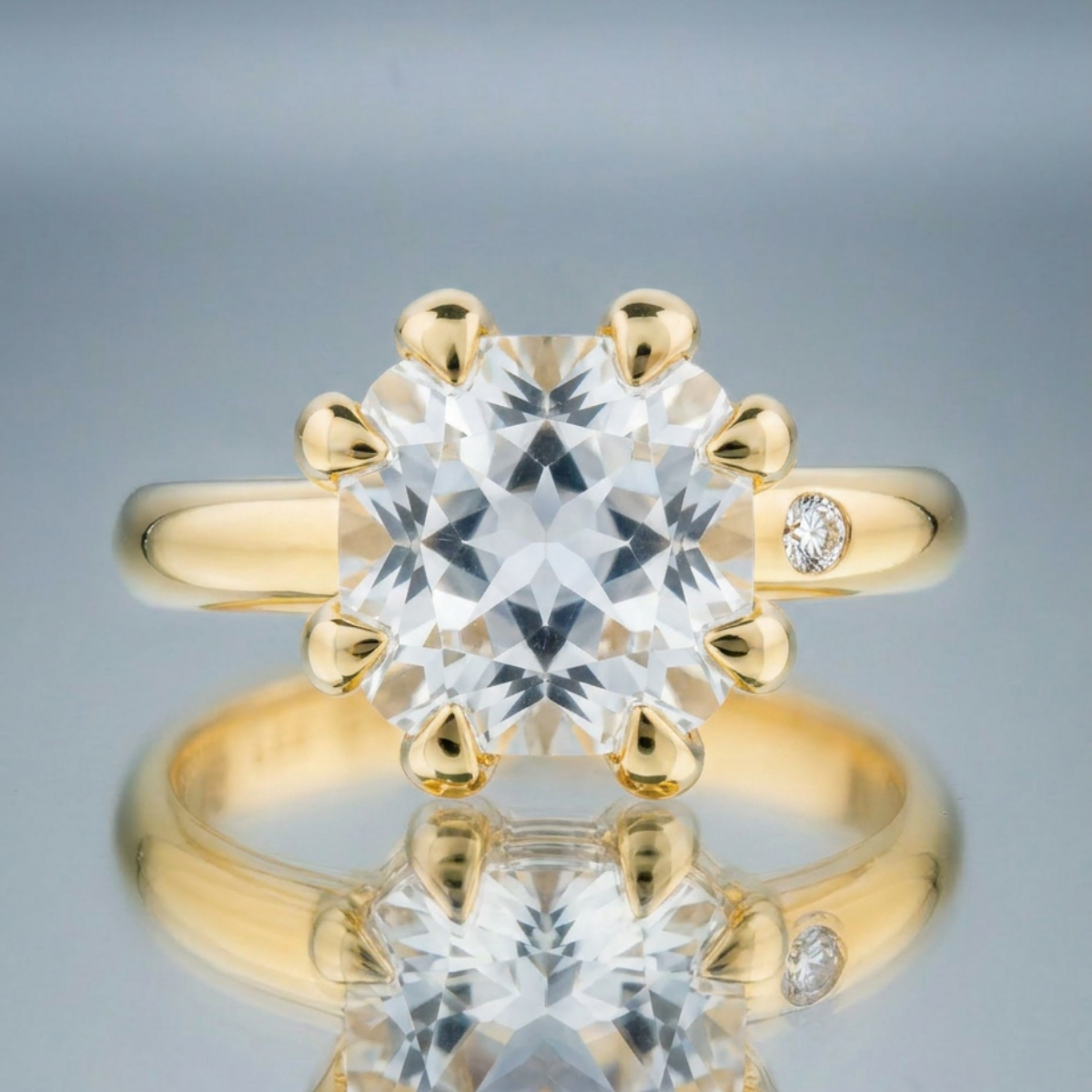 WHITE TOPAZ RING
