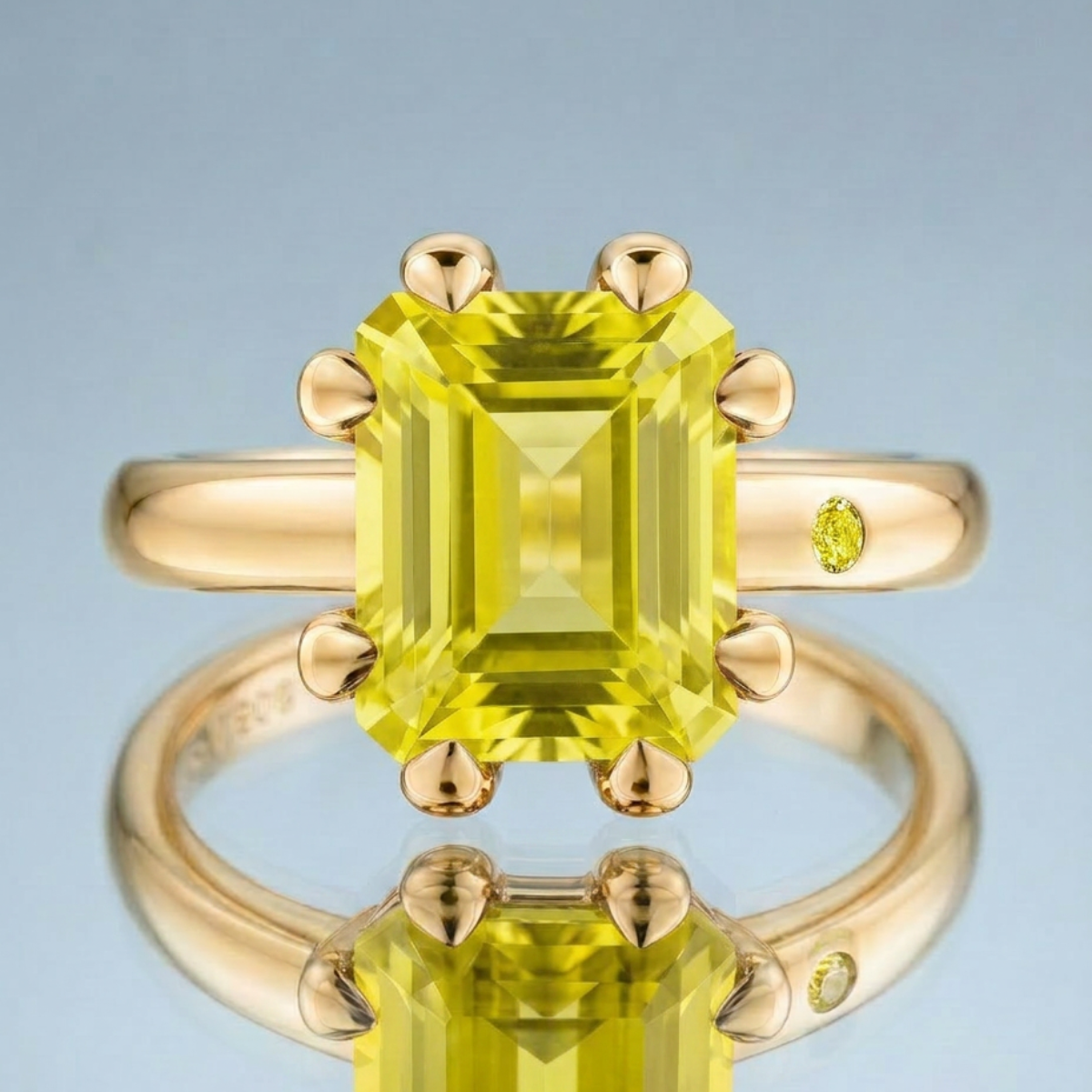 LEMON QUARTZ RING