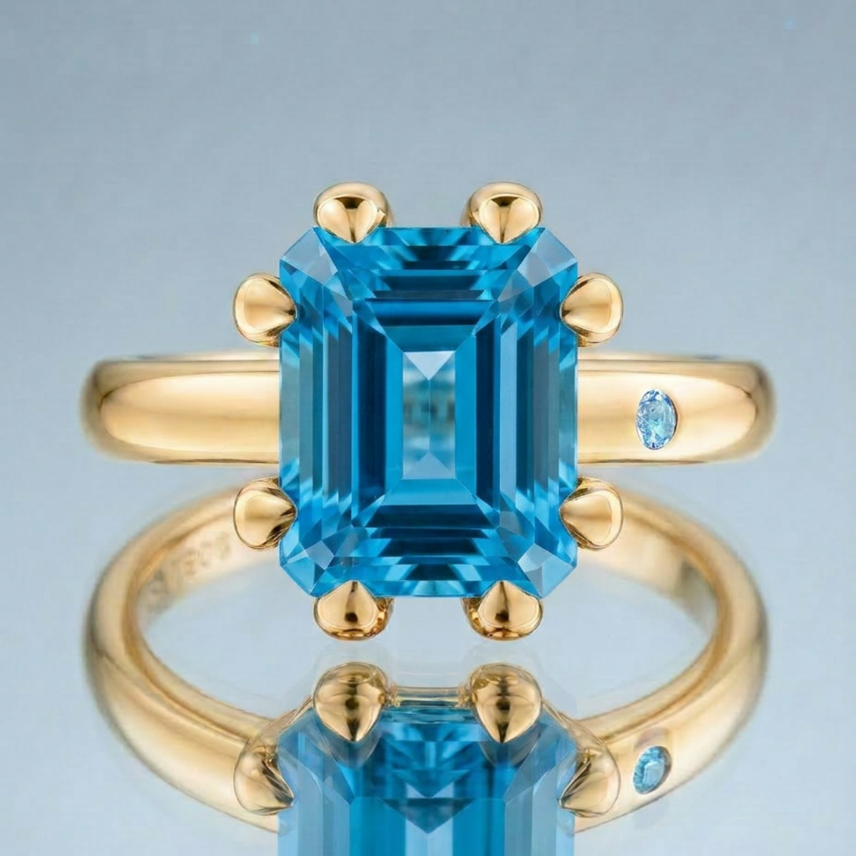 SWISS BLUE TOPAZ RING