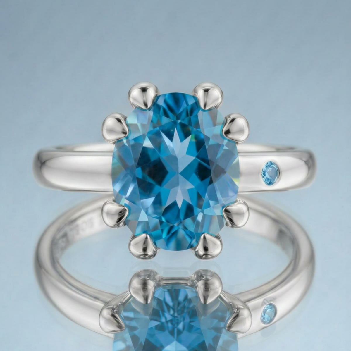 SWISS BLUE TOPAZ RING