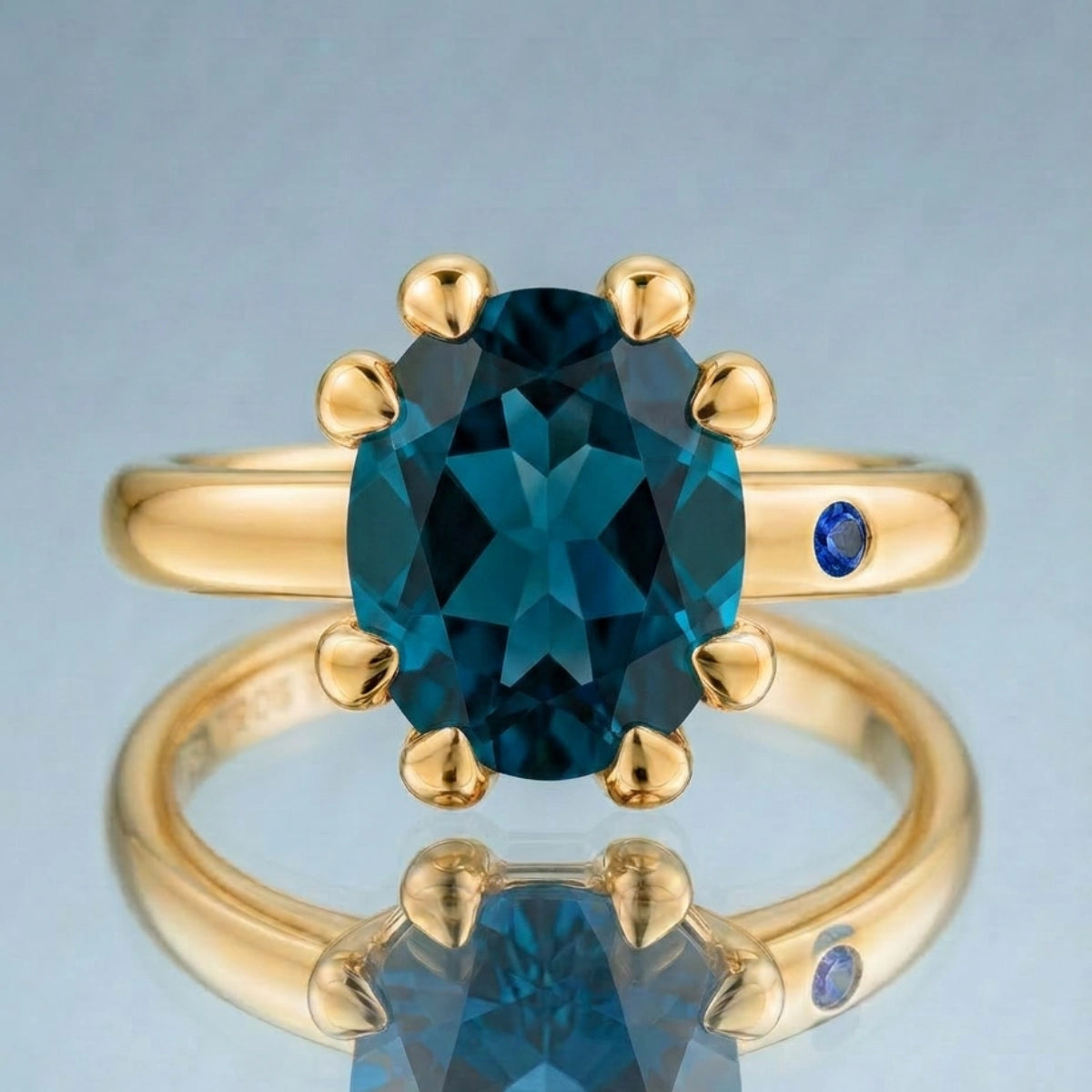 BLUE LONDON TOPAZ RING