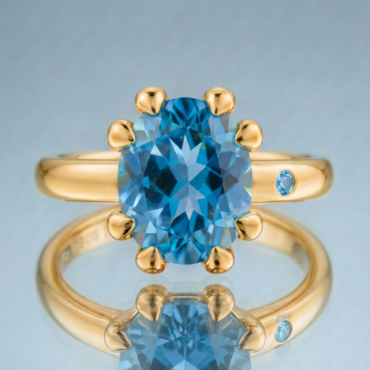 SWISS BLUE TOPAZ RING
