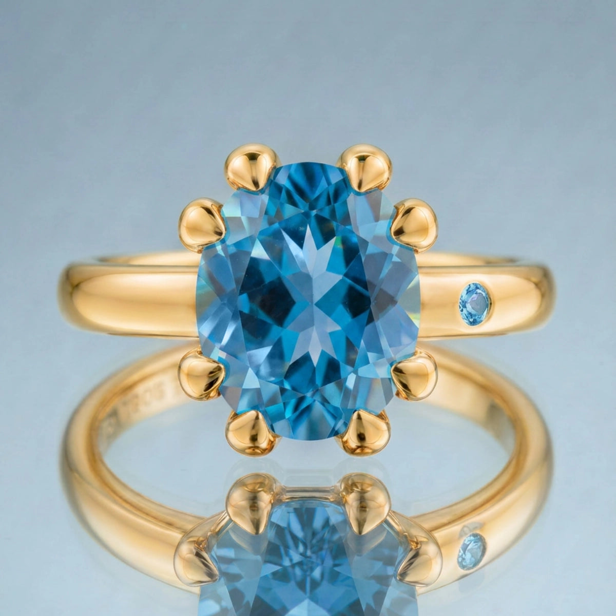 SWISS BLUE TOPAZ RING