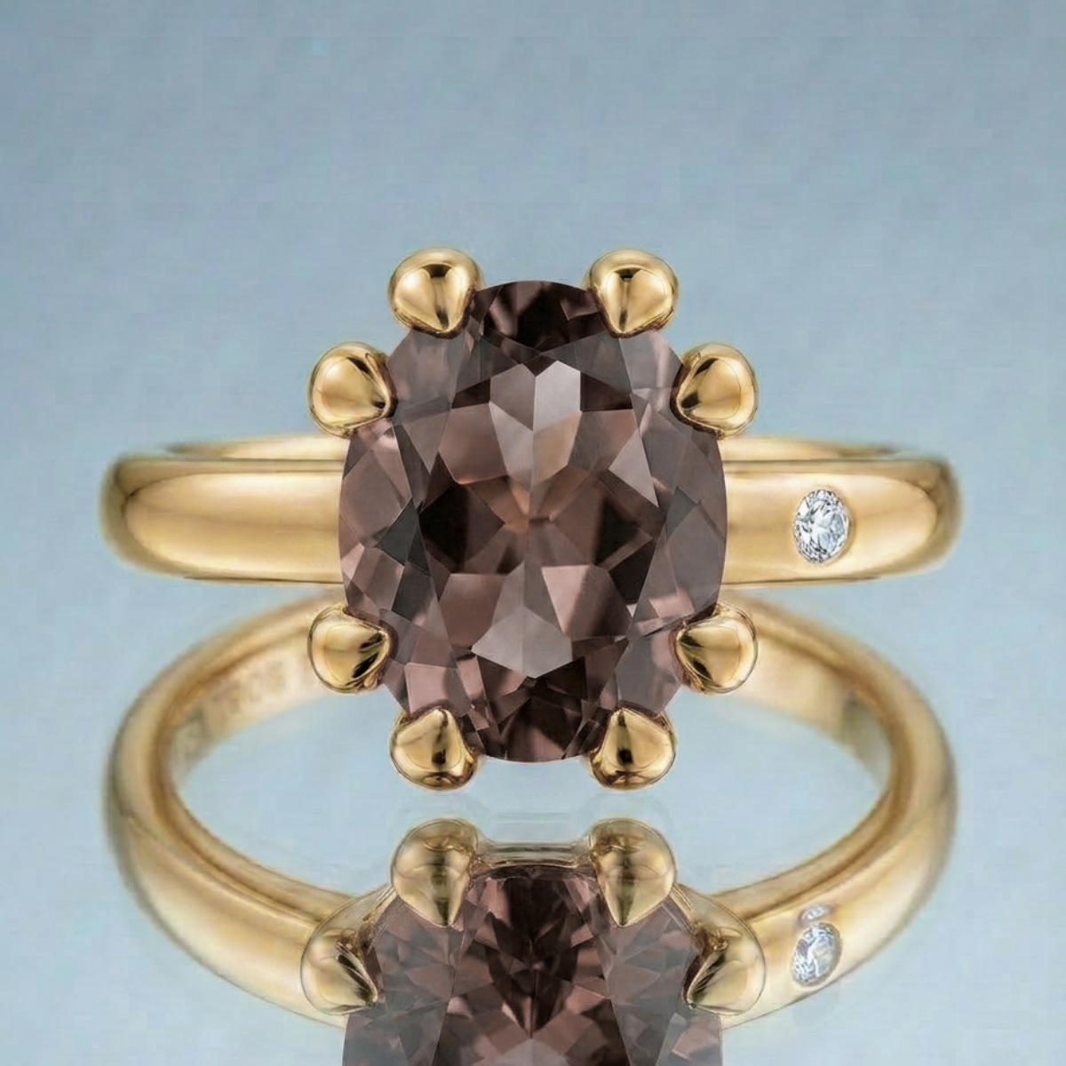 FUMÉ QUARTZ RING