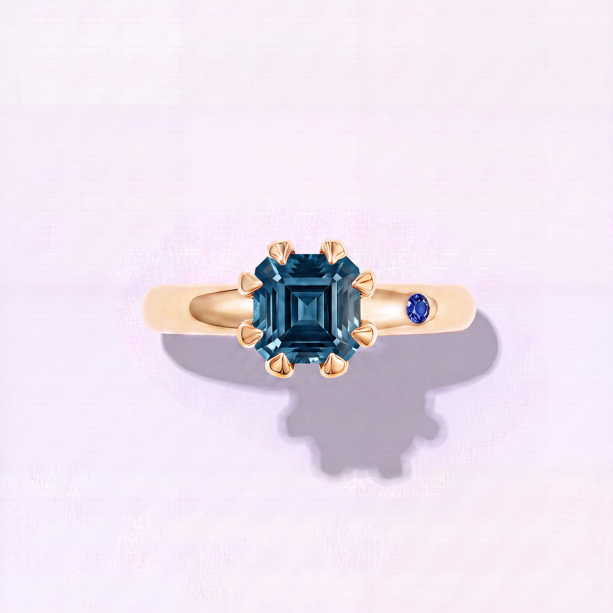 LONDON BLUE TOPAZ GOLD RING