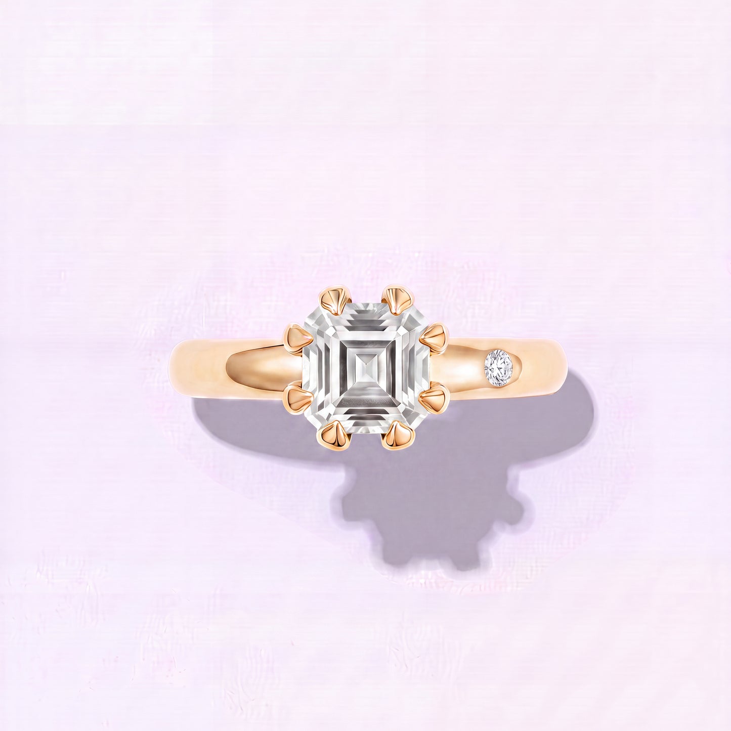 WHITE TOPAZ GOLD RING