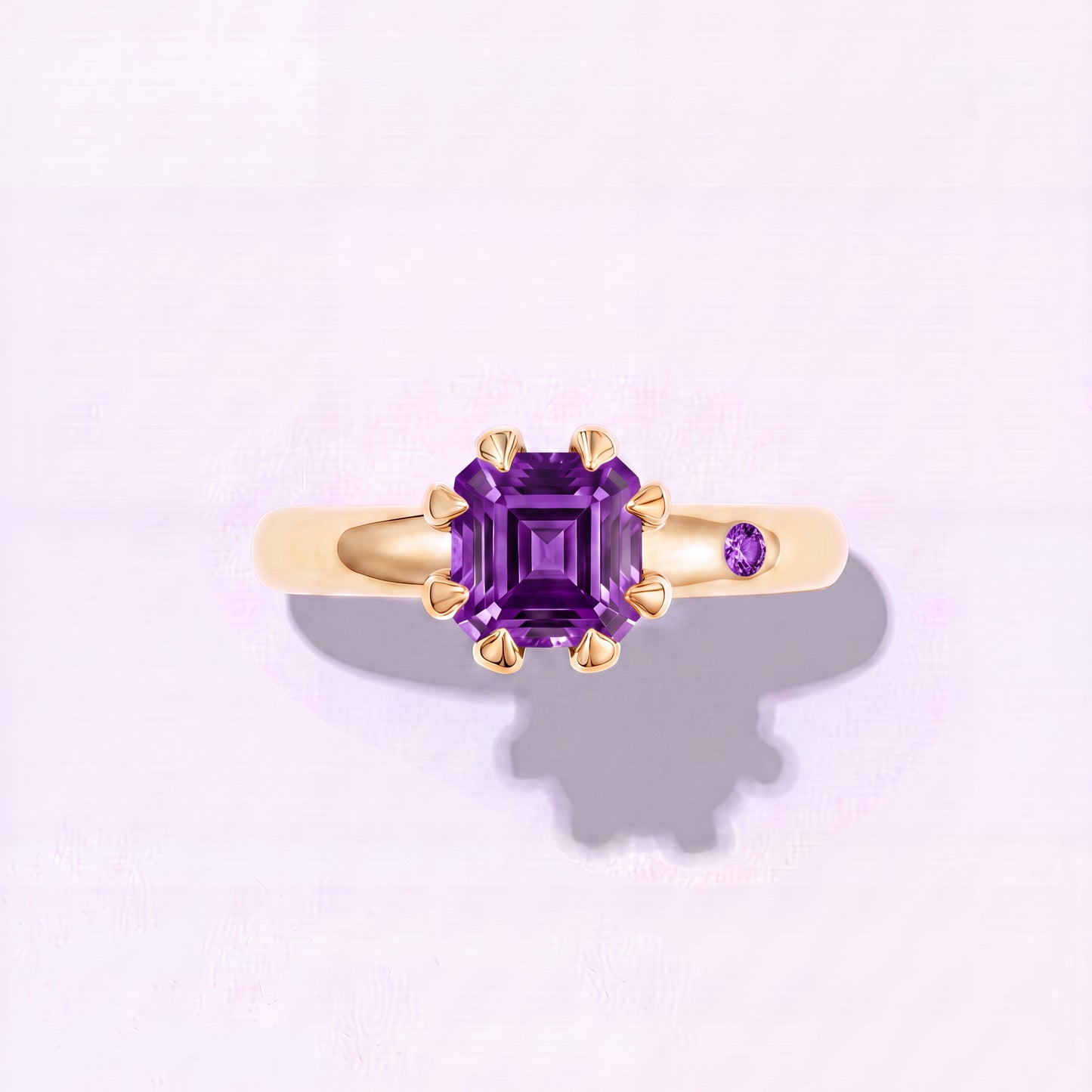 AMETHYST GOLD RING