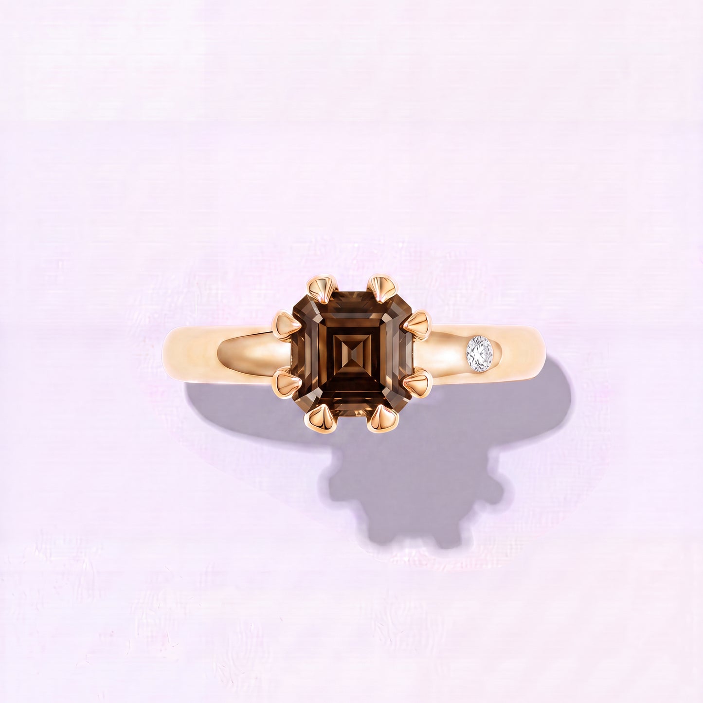 FUMÉ QUARTZ GOLD RING