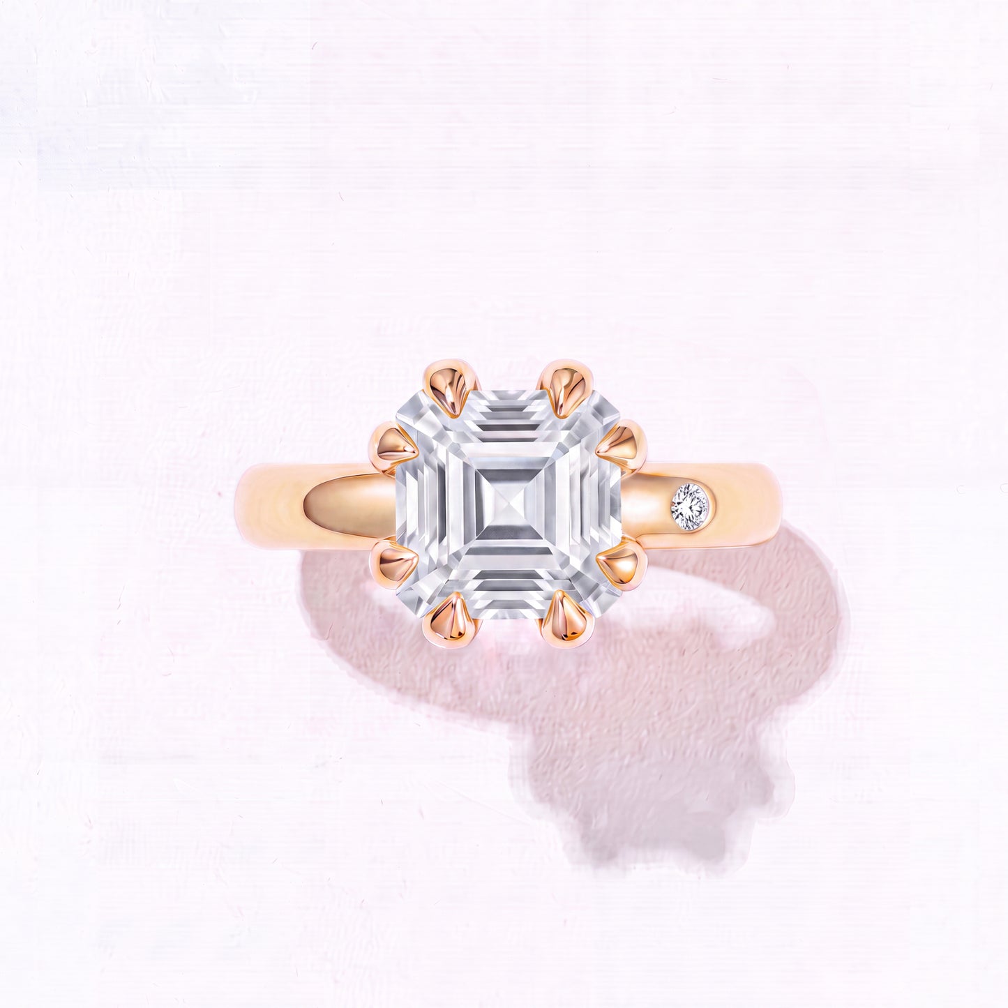 WHITE TOPAZ GOLD RING