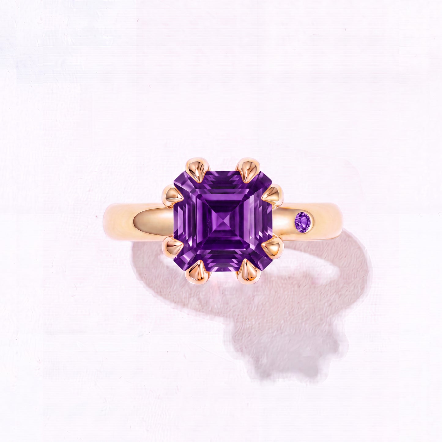 AMETHYST GOLD RING