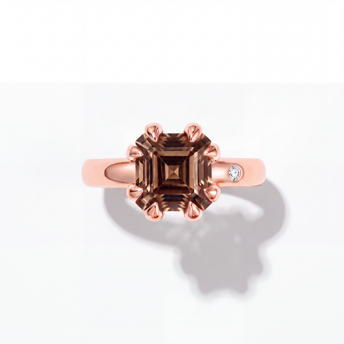 FUMÉ QUARTZ GOLD RING