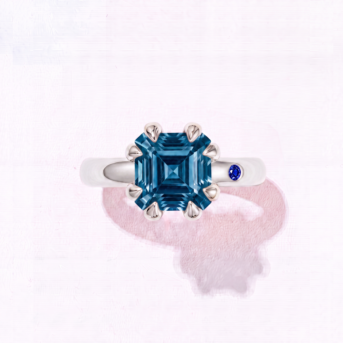BLUE LONDON TOPAZ  SILVER RING
