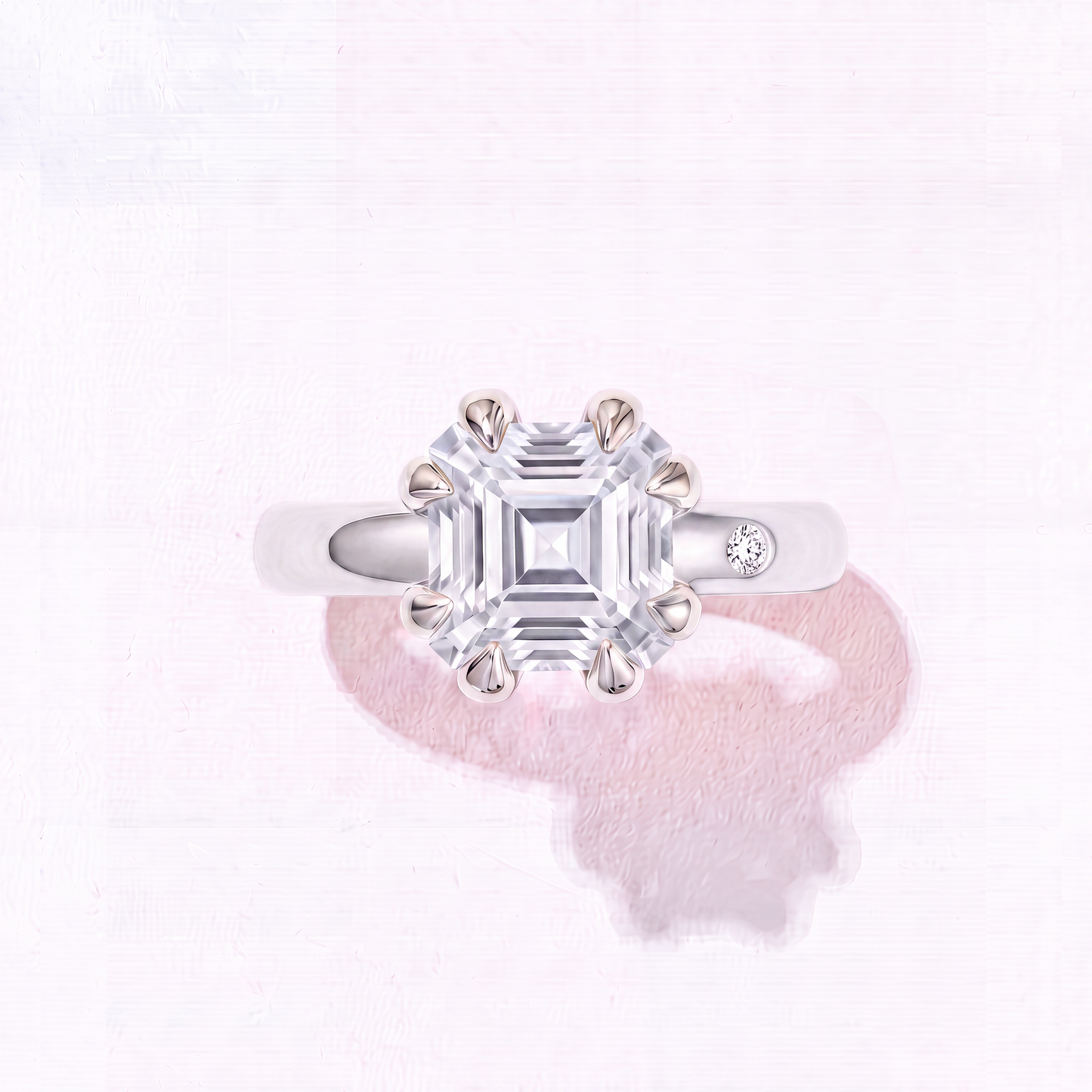 WHITE TOPAZ GOLD RING