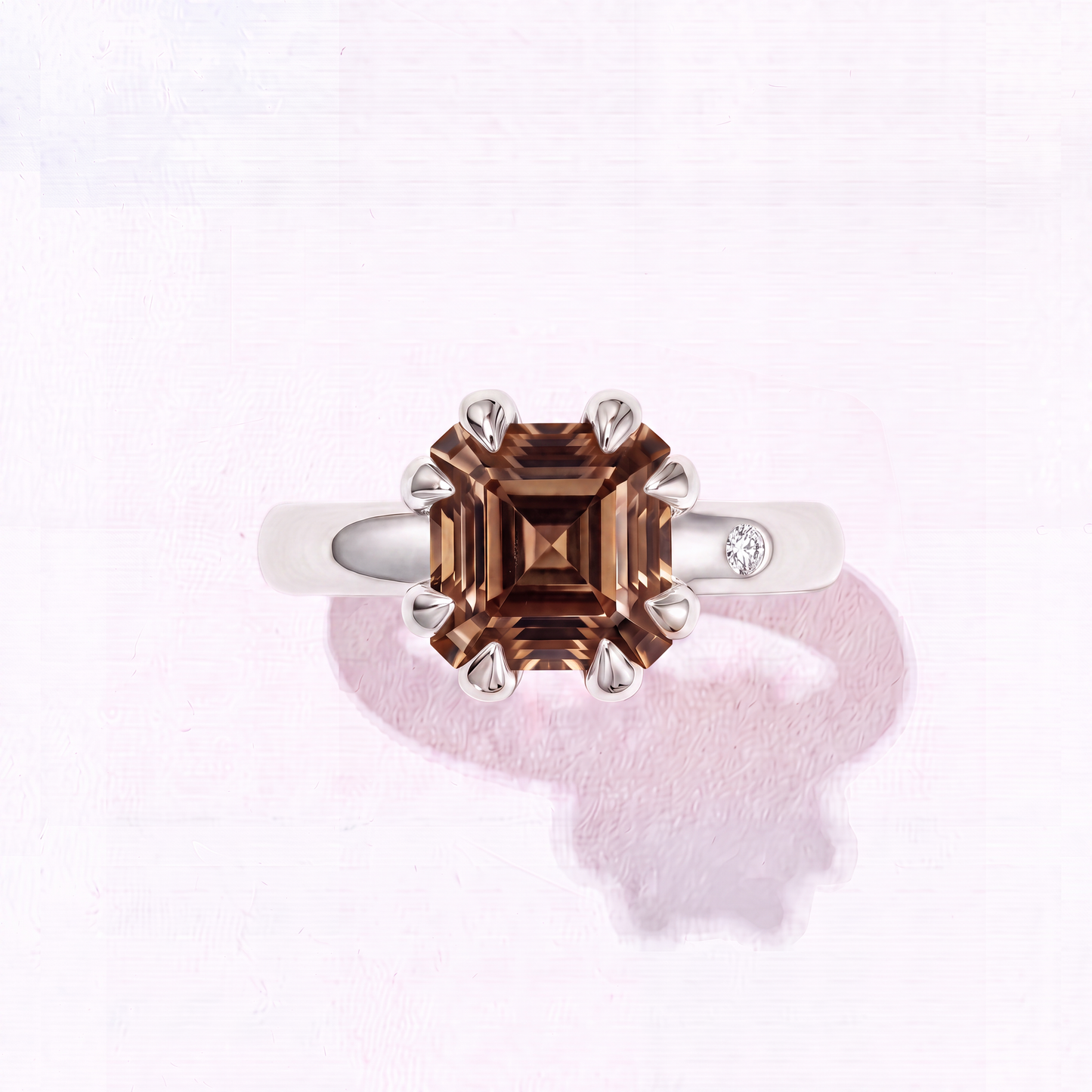 FUMÉ QUARTZ GOLD RING
