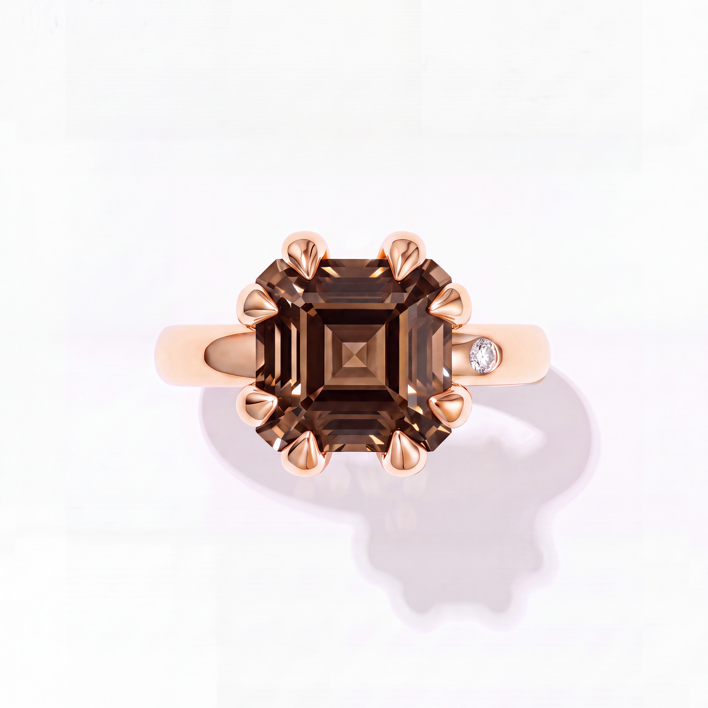 FUMÉ QUARTZ GOLD RING