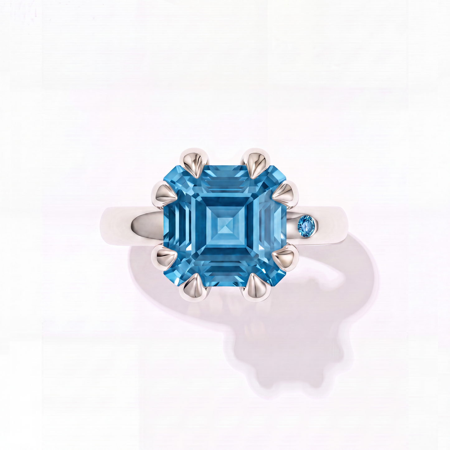 SWISS BLUE TOPAZ GOLD RING