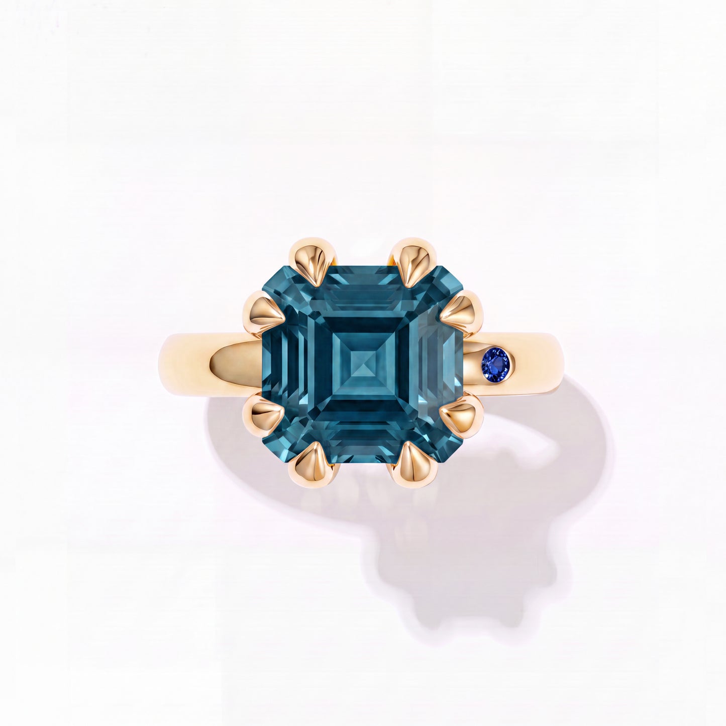 BLUE LONDON TOPAZ  SILVER RING