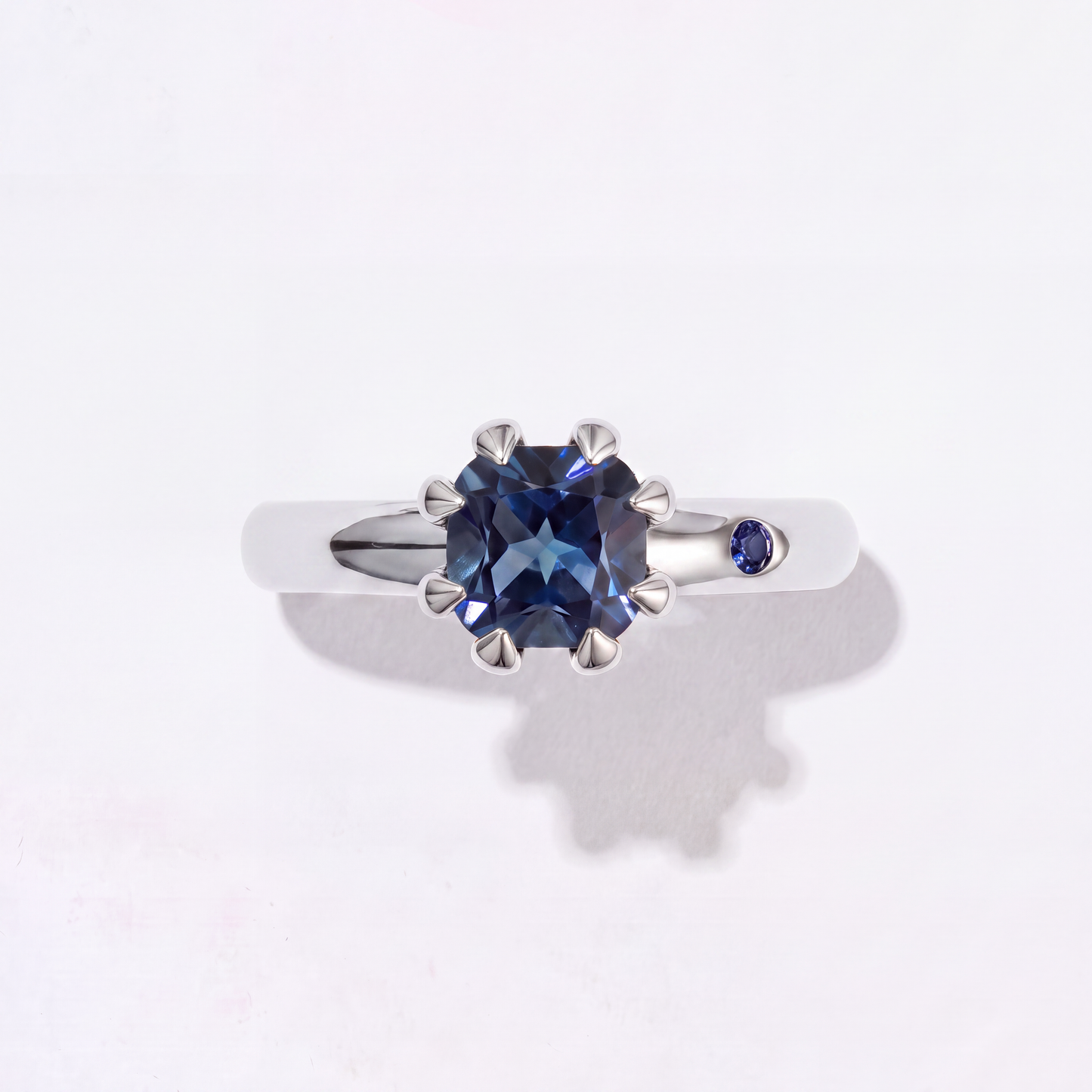 BLUE LONDON TOPAZ  SILVER RING