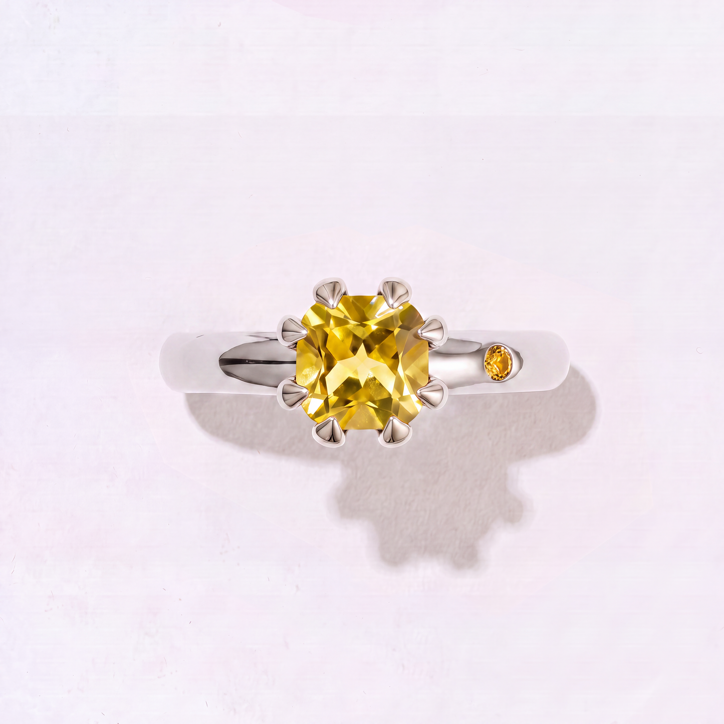LEMON QUARTZ GOLD RING