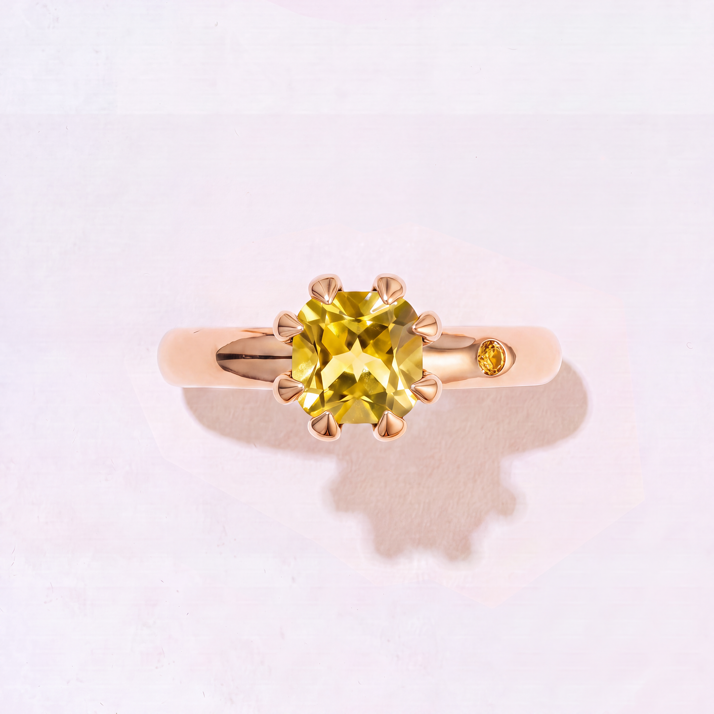 LEMON QUARTZ GOLD RING