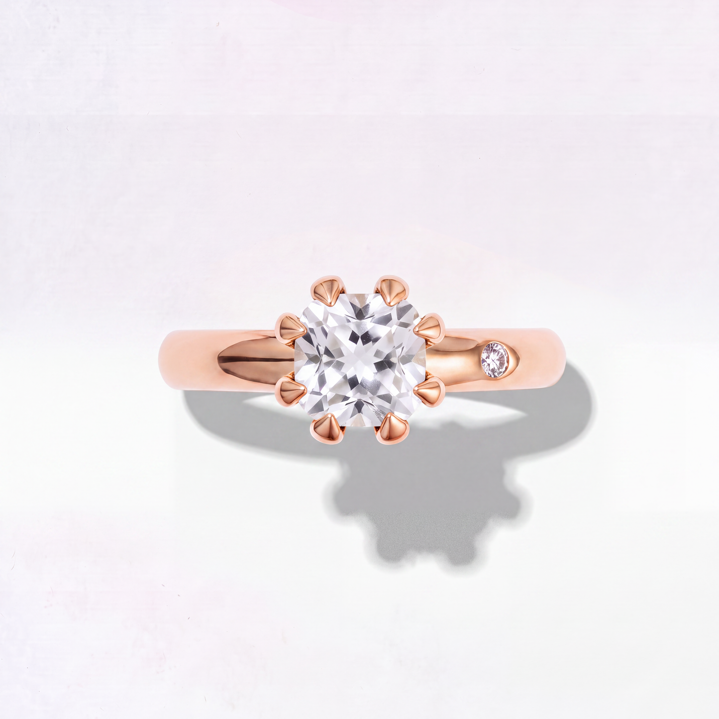 WHITE TOPAZ GOLD RING