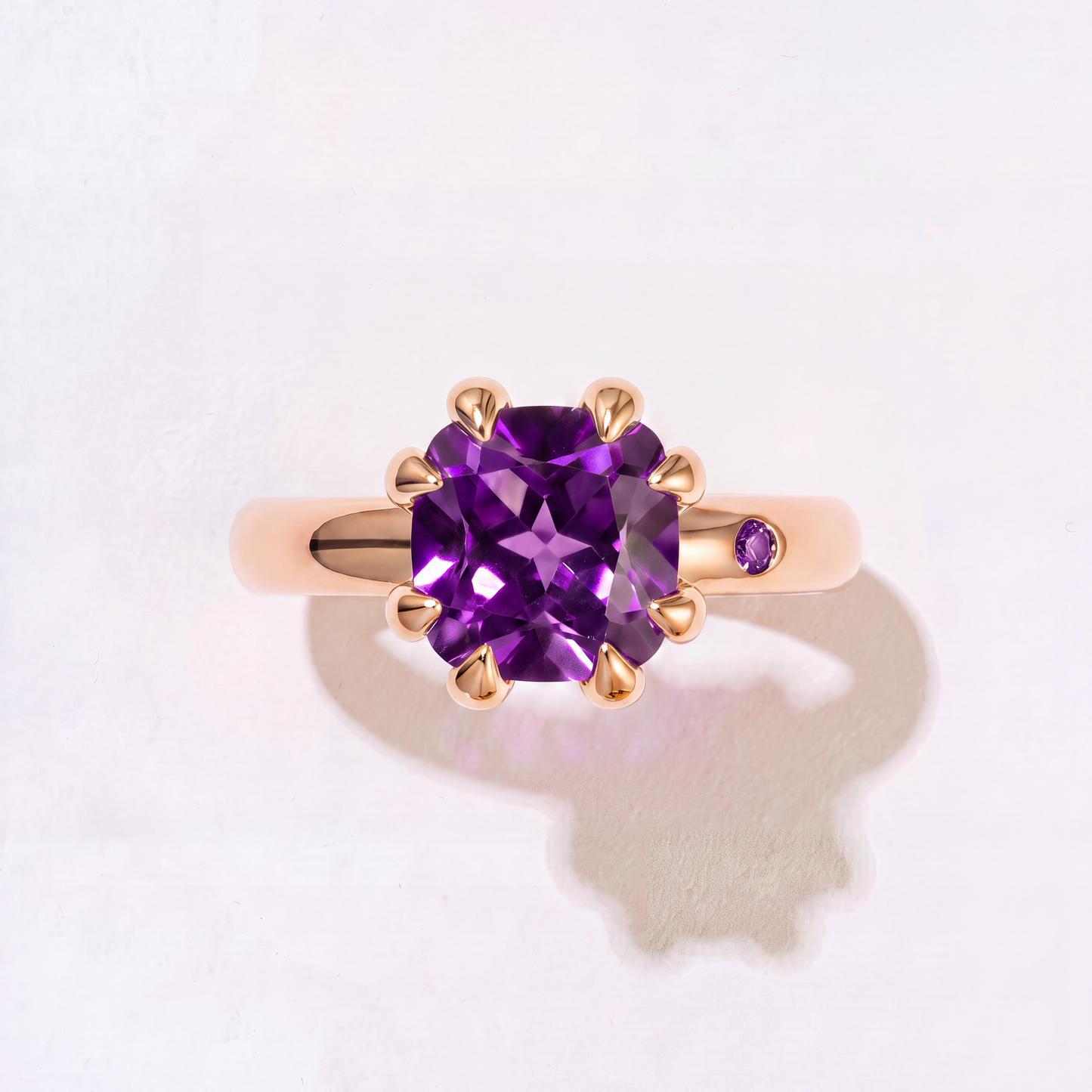 AMETHYST GOLD RING