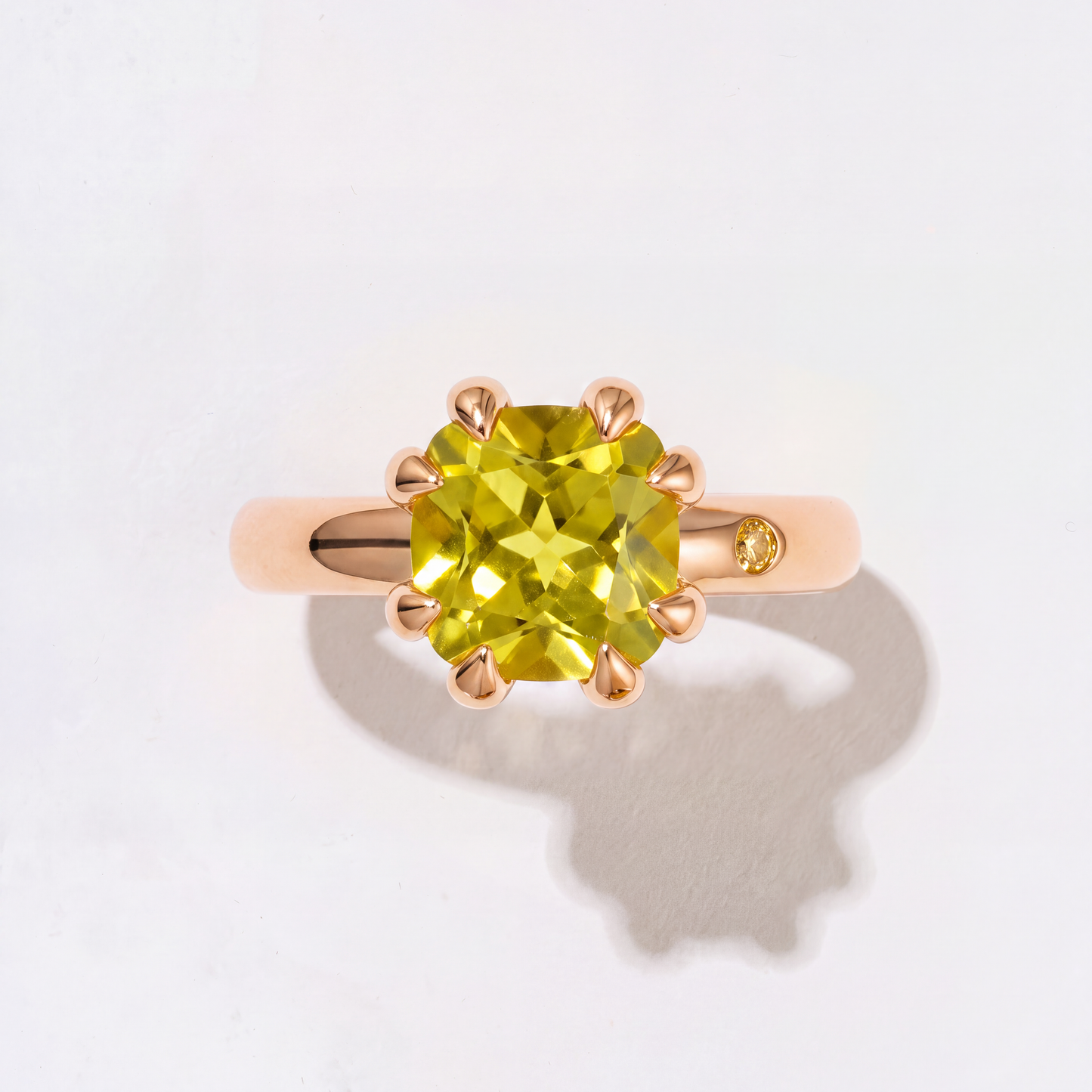 LEMON QUARTZ GOLD RING