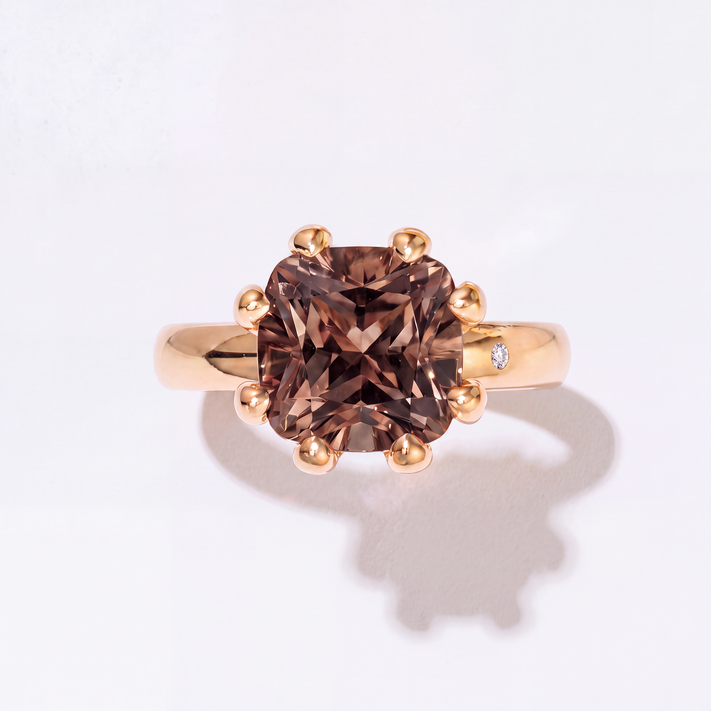 FUMÉ QUARTZ GOLD RING