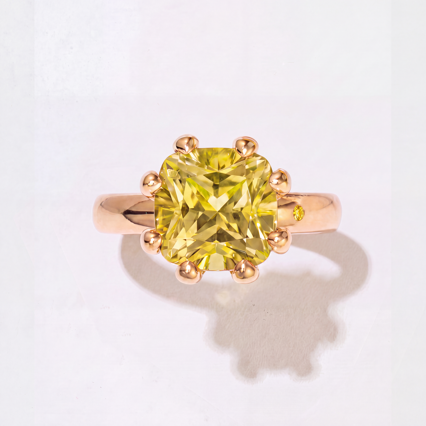 LEMON QUARTZ GOLD RING