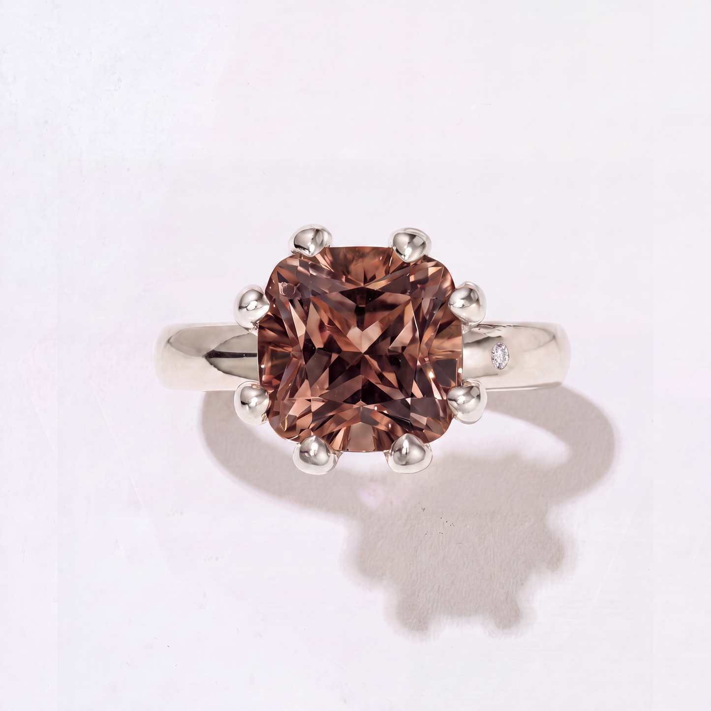 FUMÉ QUARTZ GOLD RING