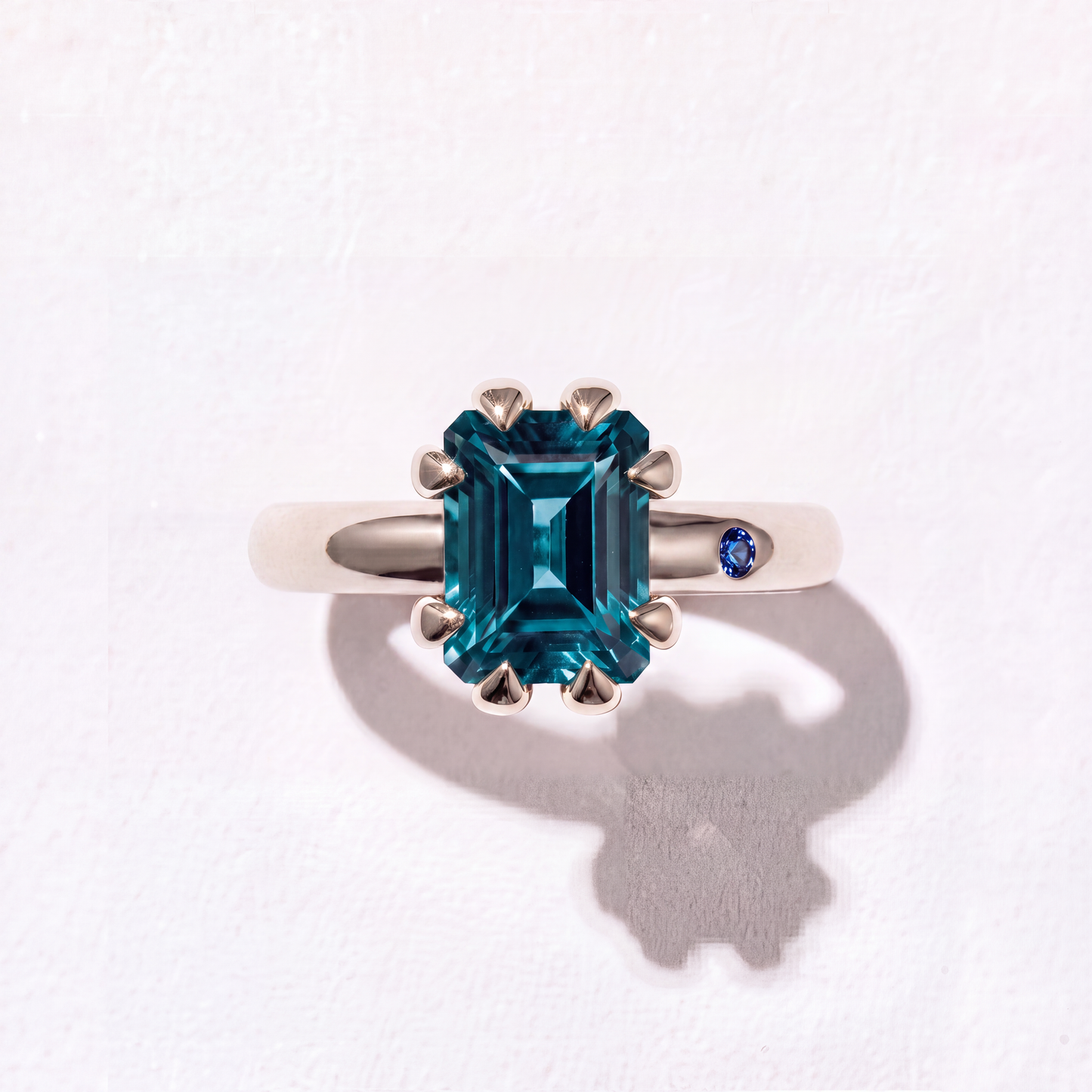 BLUE LONDON TOPAZ  SILVER RING